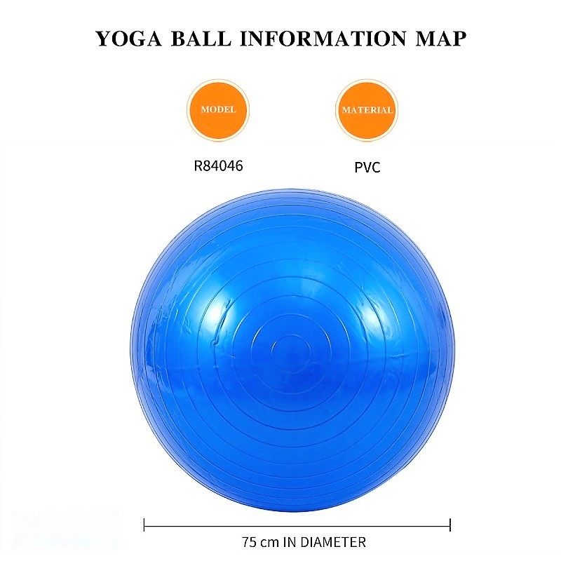 Gymnastikball Sitzball Fitnessball Sportball Gym Ball Yoga Pilates Ball 75 cm